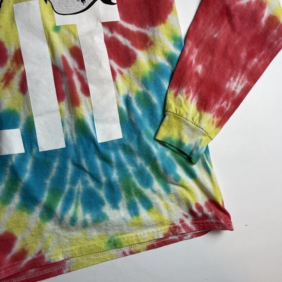 Cheech And Chong Men’s Officially Licensed Lit Tie Dye Long Sleeve T-Shirt SMALL - Picture 6 of 15